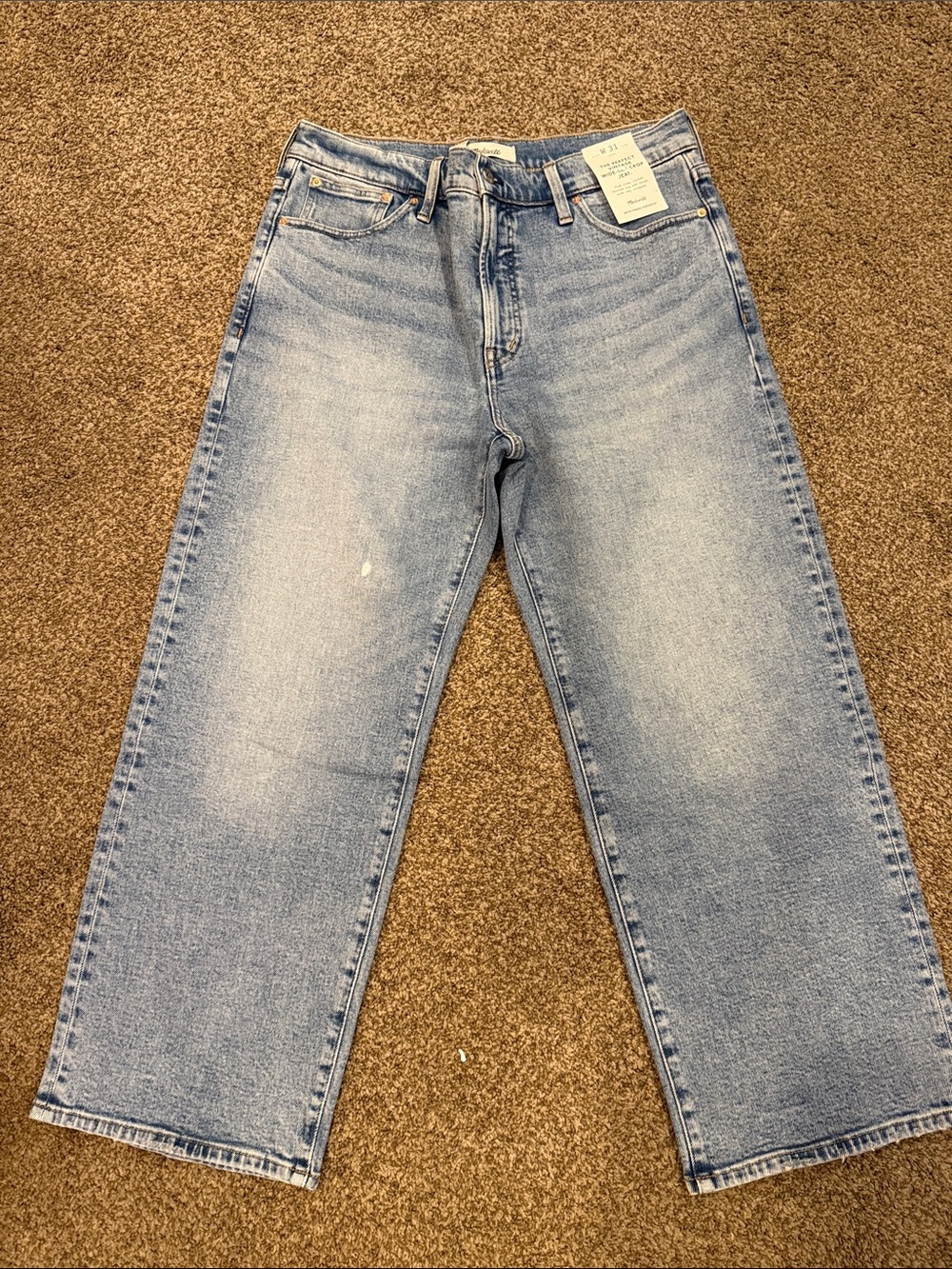 Madewell the perfect vintage wide leg cropped jean